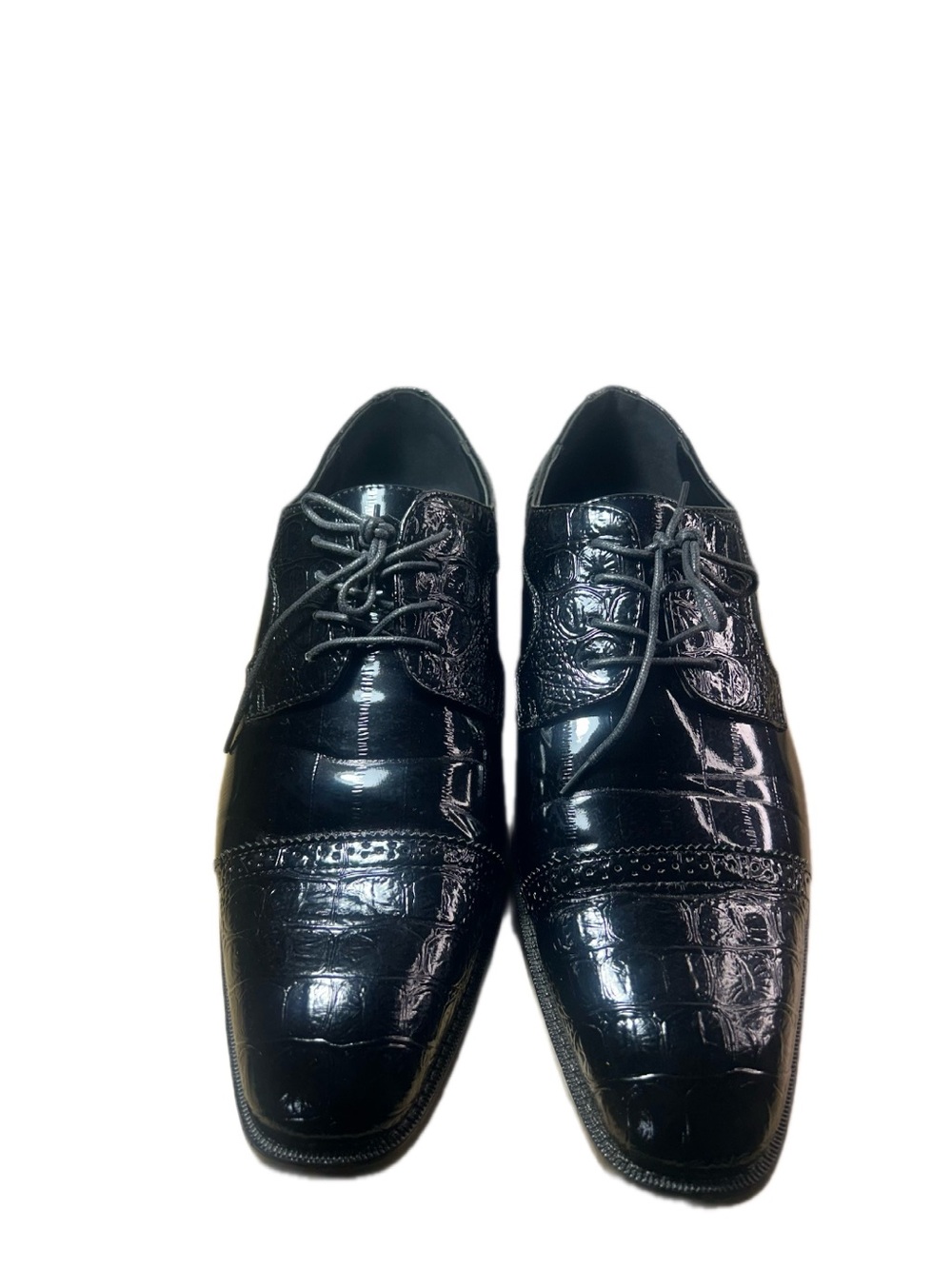 Men's Black Bolano Dress Shoes - Classic Lace-Up